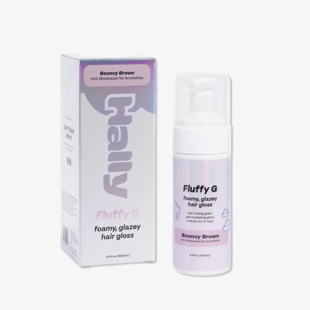 HALLY Fluffy G, Foamy Glazey Hair Gloss Travel Size 1oz NWT